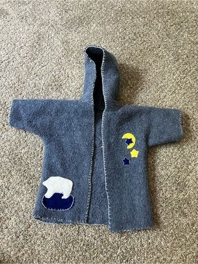 Handmade Grey American Girl Doll Coat